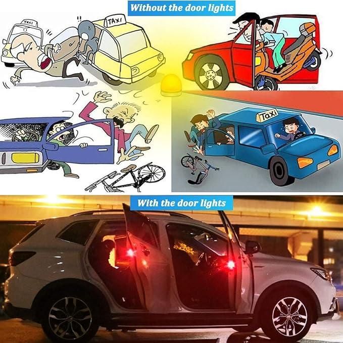 Wireless Car Door Warning Lights Pack of 2