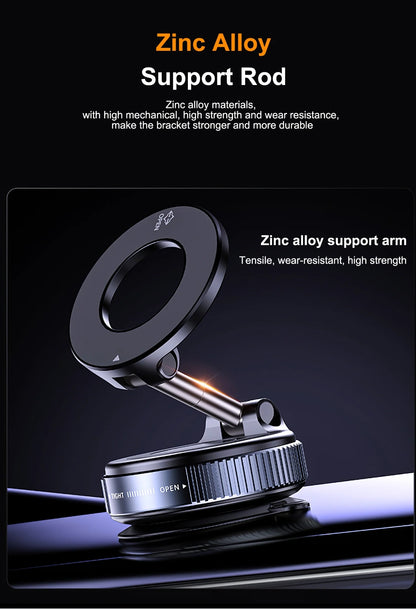 Foldable 360° Magnetic Suction Phone Holder – Universal Fit
